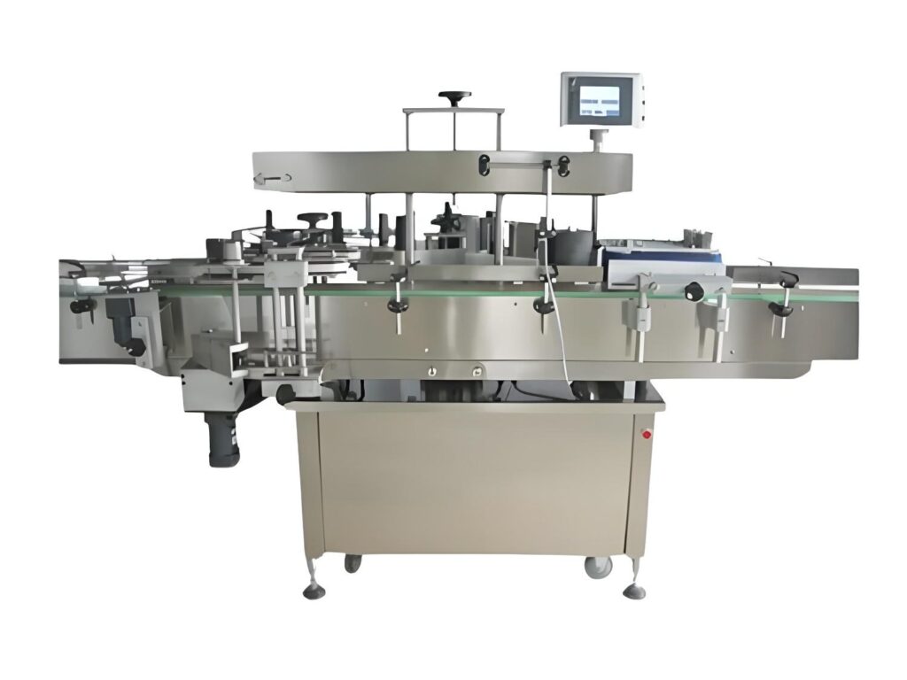 Round bottle labelling machine
